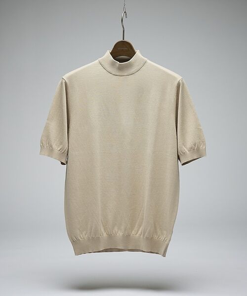 DESIGNWORKS / デザインワークス ニット・セーター | 【Tutto / トゥット】コットンニット モックネックTシャツ | 詳細1