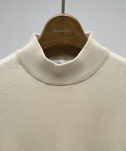 DESIGNWORKS / デザインワークス ニット・セーター | 【Tutto / トゥット】コットンニット モックネックTシャツ | 詳細3
