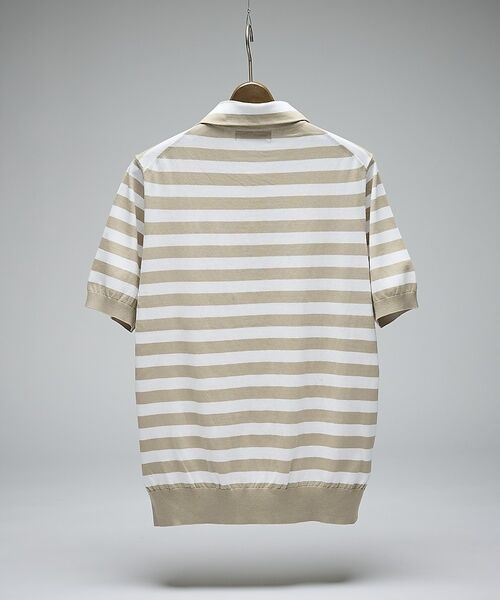DESIGNWORKS / デザインワークス ポロシャツ | 【Tutto / トゥット】ストライプ 半袖ポロシャツ / STRIPE POL | 詳細2