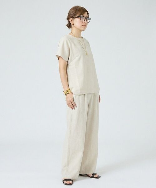 DESIGNWORKS / デザインワークス シャツ・ブラウス | 【一部店舗限定】【セットアップ対応】リネン調バックボタンブラウス | 詳細2