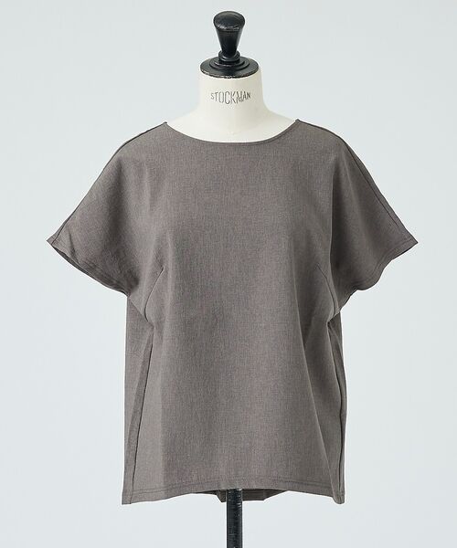 DESIGNWORKS / デザインワークス シャツ・ブラウス | 【一部店舗限定】【セットアップ対応】リネン調バックボタンブラウス | 詳細9