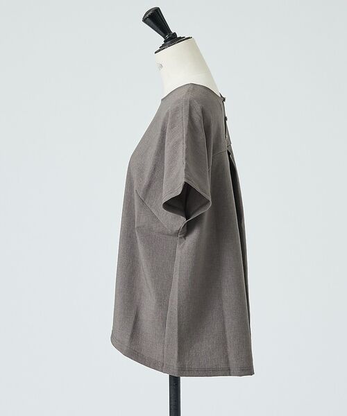 DESIGNWORKS / デザインワークス シャツ・ブラウス | 【一部店舗限定】【セットアップ対応】リネン調バックボタンブラウス | 詳細10