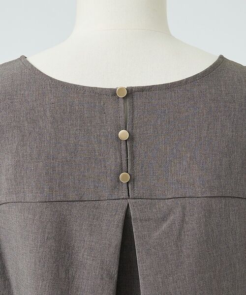 DESIGNWORKS / デザインワークス シャツ・ブラウス | 【一部店舗限定】【セットアップ対応】リネン調バックボタンブラウス | 詳細12