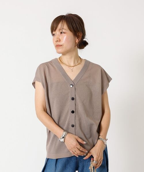 DESIGNWORKS / デザインワークス ベスト | 【一部店舗限定】シアーコンパクトニットジレベスト | 詳細9