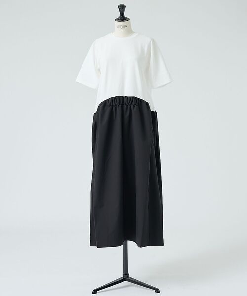 DESIGNWORKS / デザインワークス ワンピース | 【一部店舗限定】布帛コンビワンピース（ホワイト）