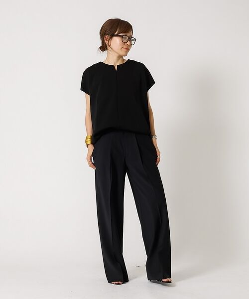 DESIGNWORKS / デザインワークス パンツ | ドライタッチ梳毛調ワイドパンツ【予約】 | 詳細25