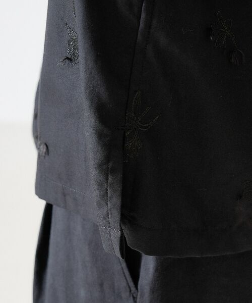 DESIGNWORKS / デザインワークス シャツ・ブラウス | フラワーエンブロイダリー オープンカラーシャツ | 詳細11