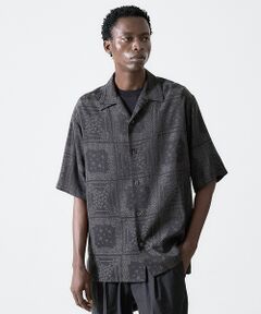 DESIGNWORKS / デザインワークス シャツ・ブラウス | バンダナパッチワーク オープンカラーシャツ