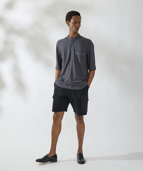 DESIGNWORKS / デザインワークス ショート・ハーフ・半端丈パンツ | 【セットアップ対応】ドッキングニットショーツ | 詳細4