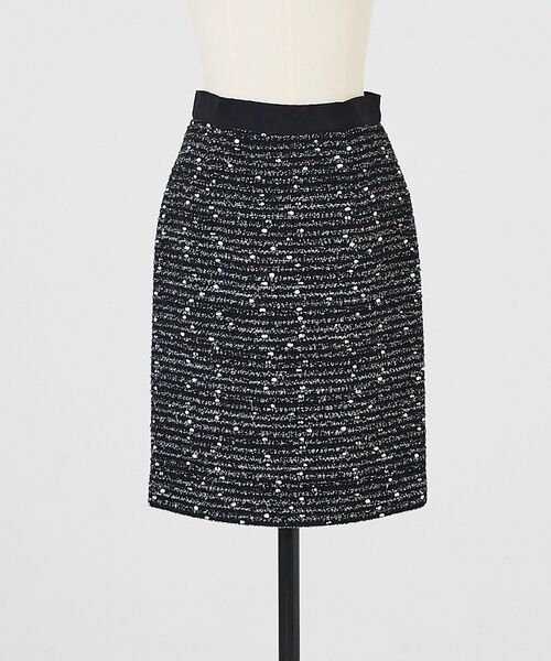 DESIGNWORKS / デザインワークス ミニ・ひざ丈スカート | 【Giambattista Valli/ジャンバティスタ・ヴァリ】ツイードタイト（black）