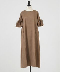 DESIGNWORKS / デザインワークス ワンピース | 【一部店舗限定】リネン調袖リボンワンピース