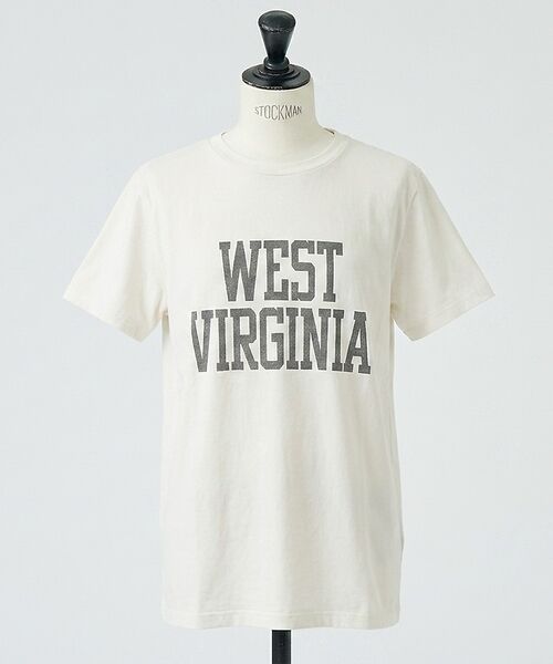 DESIGNWORKS / デザインワークス Tシャツ | 【REMI RELIEF / レミレリーフ】LW加工Tシャツ(WEST VIRG（オフホワイト）