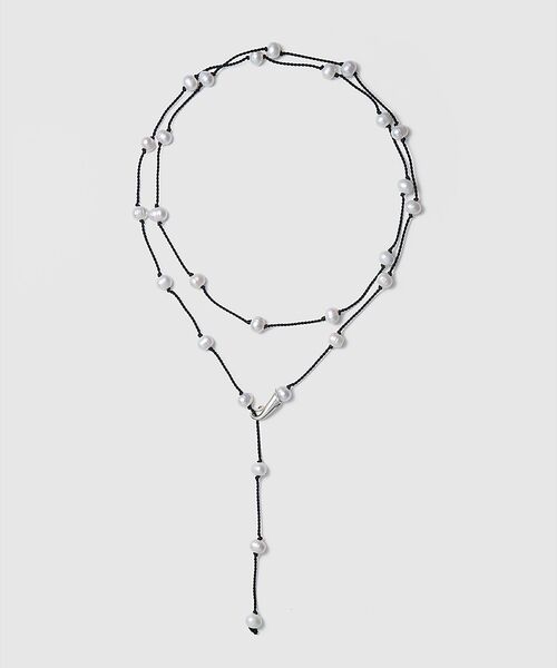 DESIGNWORKS / デザインワークス ネックレス・ペンダント・チョーカー | 【TEINTE/タント】CALLA WHITE PEARL CORD LONG | 詳細1
