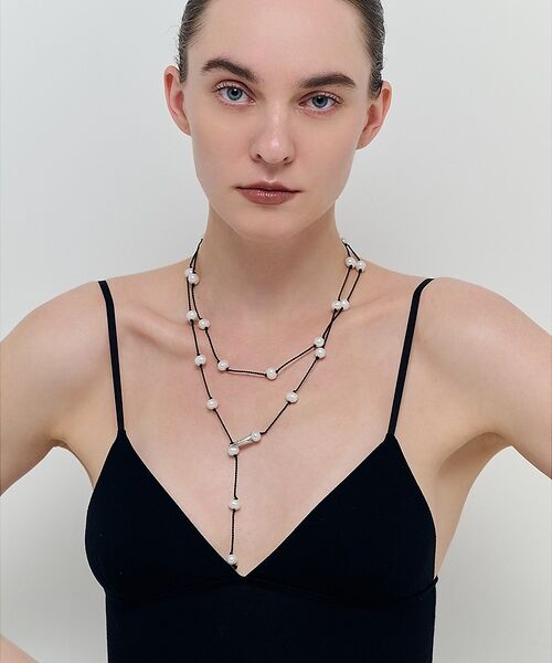 DESIGNWORKS / デザインワークス ネックレス・ペンダント・チョーカー | 【TEINTE/タント】CALLA WHITE PEARL CORD LONG | 詳細2