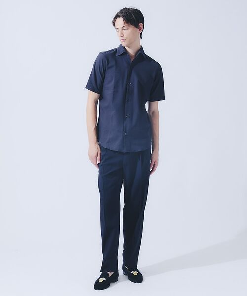 DESIGNWORKS / デザインワークス スラックス・ドレスパンツ | 【セットアップ対応】リネンライク ワイド テーパード パンツ / 速乾性 / 防 | 詳細12