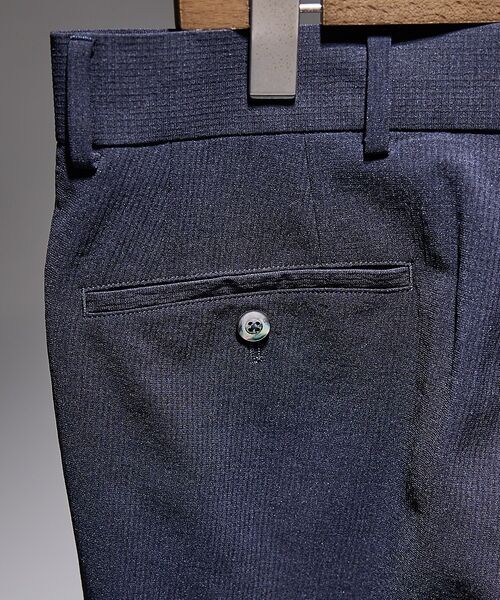 DESIGNWORKS / デザインワークス スラックス・ドレスパンツ | 【セットアップ対応】リネンライク ワイド テーパード パンツ / 速乾性 / 防 | 詳細7