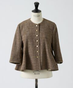 DESIGNWORKS / デザインワークス シャツ・ブラウス | ライトツイードペプラムブラウス【予約】