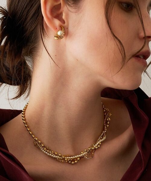 DESIGNWORKS / デザインワークス ネックレス・ペンダント・チョーカー | 【ADER.bijoux/アデルビジュー】SPARKLE necklace　ネッ（ゴールド）