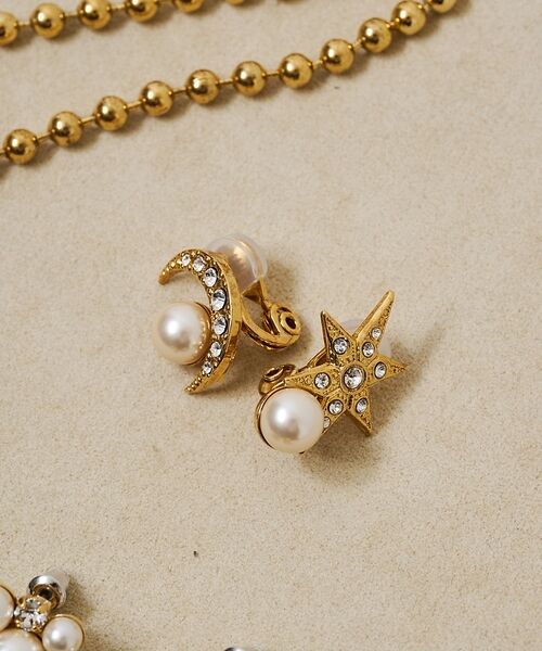 DESIGNWORKS / デザインワークス ピアス・イヤリング | 【ADER.bijoux/アデルビジュー】 MOON&STAR pearl ea | 詳細7