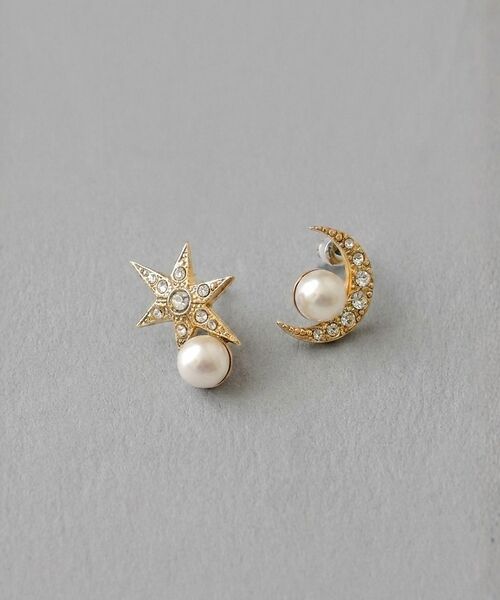 DESIGNWORKS / デザインワークス ピアス・イヤリング | 【ADER.bijoux/アデルビジュー】 MOON&STAR pearl ea | 詳細8