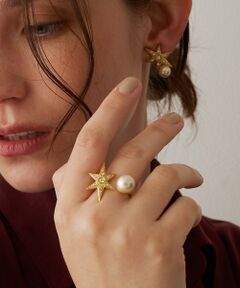 DESIGNWORKS / デザインワークス リング | 【ADER.bijoux/アデルビジュー】 MOON&STAR pearl ea