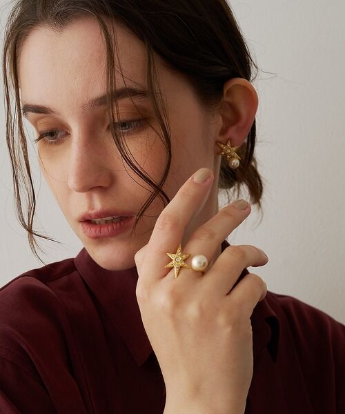 DESIGNWORKS / デザインワークス リング | 【ADER.bijoux/アデルビジュー】 MOON&STAR pearl ea | 詳細4
