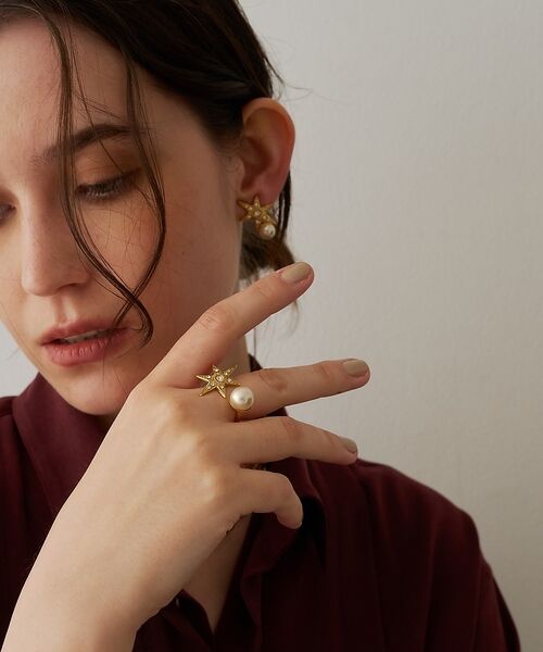 DESIGNWORKS / デザインワークス リング | 【ADER.bijoux/アデルビジュー】 MOON&STAR pearl ea | 詳細5