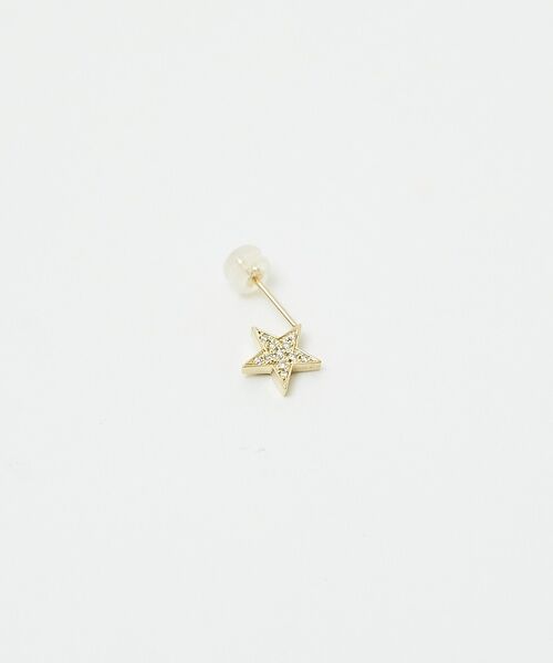 DESIGNWORKS / デザインワークス ピアス・イヤリング | 【Bijou de M/ビジュードエム】リバーシブルスターピアス(ブラック) | 詳細4