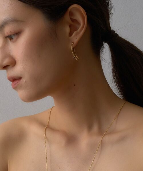 DESIGNWORKS / デザインワークス ピアス・イヤリング | 【BARJEWELLERY/バージュエリー】TWISTED ELONGATED | 詳細1
