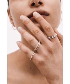 DESIGNWORKS / デザインワークス リング | 【BARJEWELLERY/バージュエリー】 TWISTED DOUBLE RI