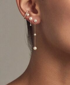 DESIGNWORKS / デザインワークス ピアス・イヤリング | 【MIZUKI /ミズキ】 パールチェーンピアス　SBE427