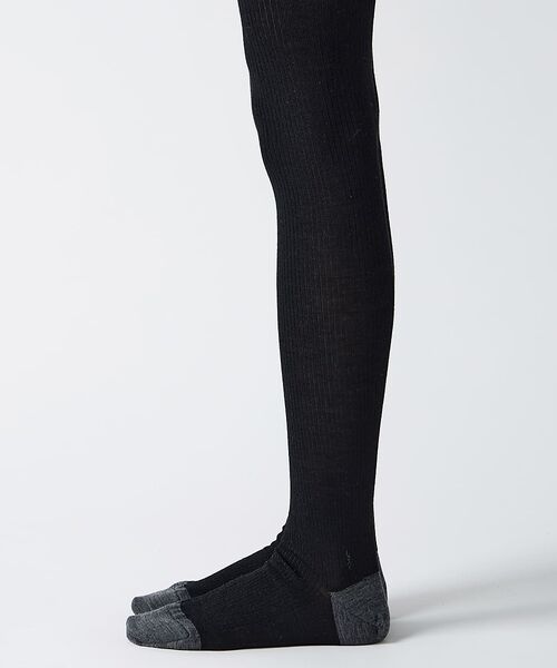 DESIGNWORKS / デザインワークス ソックス | 【babaco/ババコ】Ribbed Tights リブ　タイツ【予約】（ブラック）