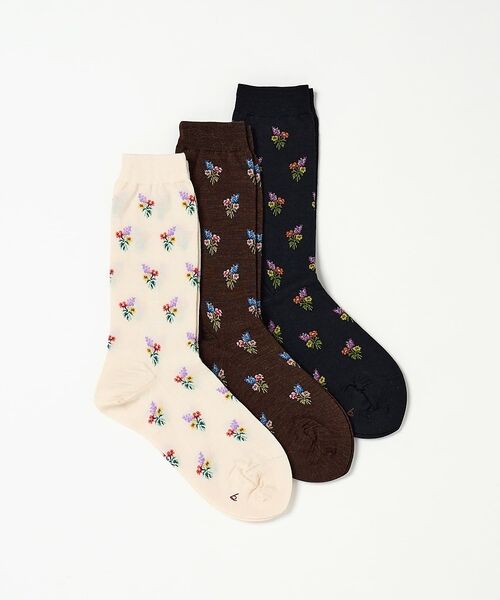 DESIGNWORKS / デザインワークス ソックス | 【babaco/ババコ】Small Bouquet socks　花柄　ソックス【 | 詳細2