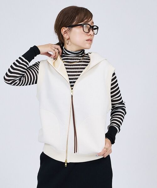 DESIGNWORKS / デザインワークス ベスト | 【一部店舗限定】【セットアップ対応】接結ダブルフェイス フードベスト【予約】 | 詳細2
