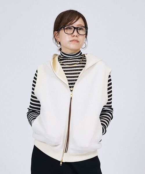 DESIGNWORKS / デザインワークス ベスト | 【一部店舗限定】【セットアップ対応】接結ダブルフェイス フードベスト【予約】 | 詳細3