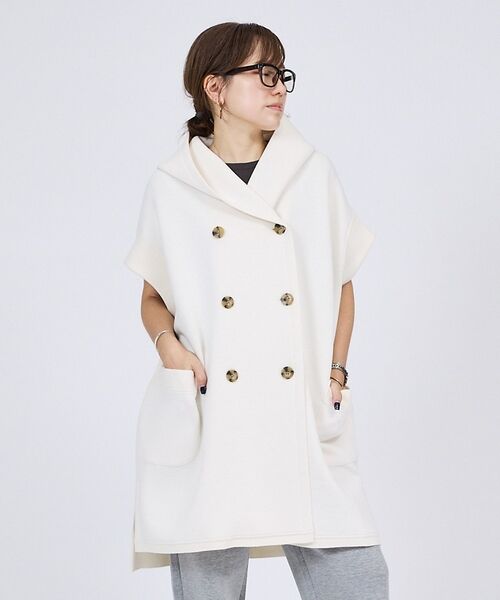 DESIGNWORKS / デザインワークス ベスト | 【一部店舗限定】【セットアップ対応】接結ダブルフェイス半袖ジャケット【予約】 | 詳細1