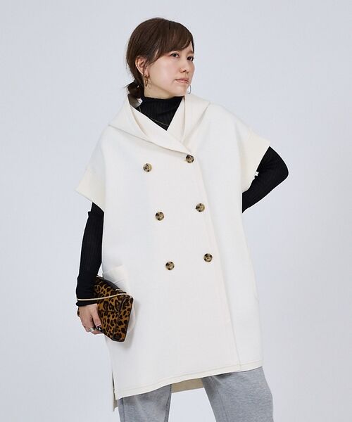 DESIGNWORKS / デザインワークス ベスト | 【一部店舗限定】【セットアップ対応】接結ダブルフェイス半袖ジャケット【予約】 | 詳細2