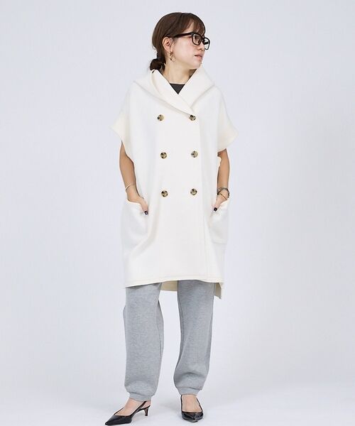 DESIGNWORKS / デザインワークス ベスト | 【一部店舗限定】【セットアップ対応】接結ダブルフェイス半袖ジャケット【予約】 | 詳細4