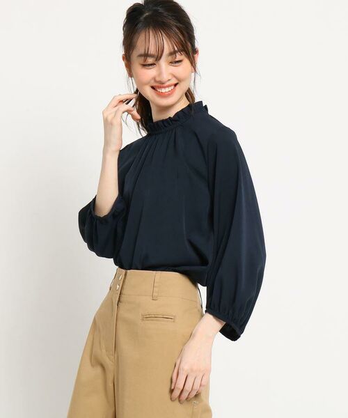 セール 洗える スタンドフリル ブラウス シャツ ブラウス Dessin デッサン ファッション通販 タカシマヤファッションスクエア