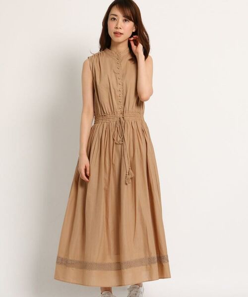 セール 洗える ウエストゴム インドコットンロングワンピース ミニ丈 ひざ丈ワンピース Dessin デッサン ファッション通販 タカシマヤファッションスクエア