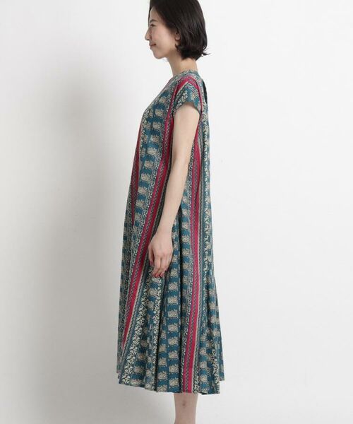 セール Sサイズあり 洗える インド綿プリントワンピース ミニ丈 ひざ丈ワンピース Dessin デッサン ファッション通販 タカシマヤファッションスクエア