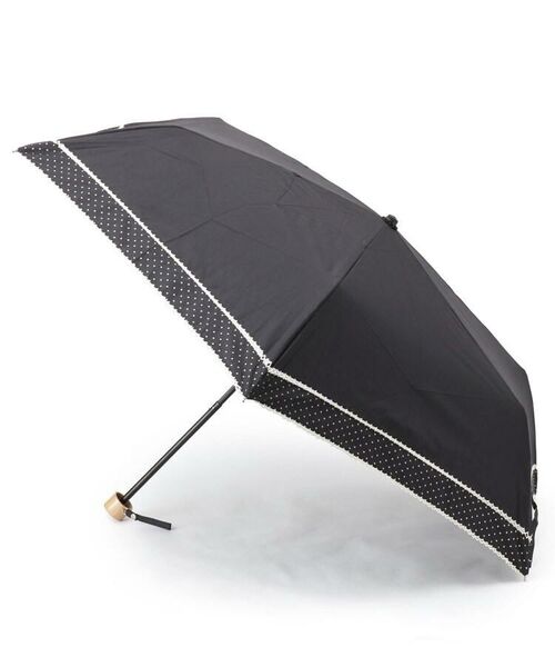 Dessin / デッサン 傘 | because ピンドット柄切り替え晴雨兼用折り畳み傘 | 詳細1