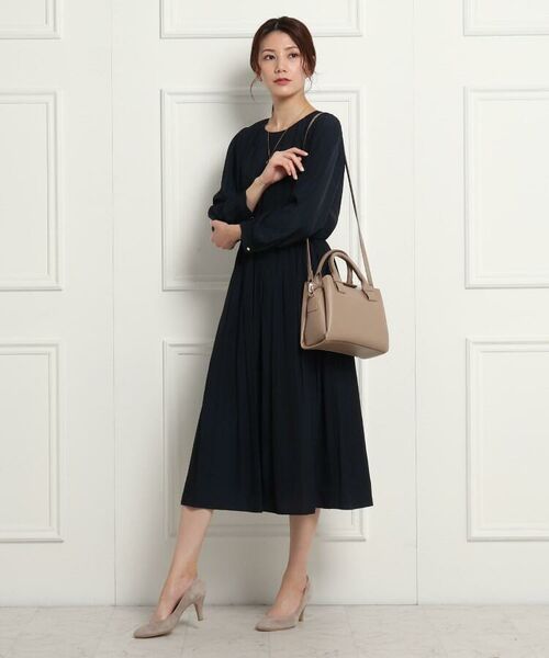 セール ママスーツ 入学式 スーツ 卒業式 スーツ S Lサイズあり 洗える パウダーサテンワンピース ミニ丈 ひざ丈ワンピース Dessin デッサン ファッション通販 タカシマヤファッションスクエア