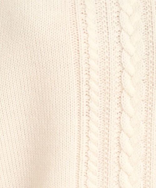 Dessin / デッサン ニット・セーター | 【洗える】ケーブル編みハイネックロングリブニット（XS～L） | 詳細24