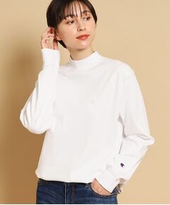 【ユニセックス】Champion(チャンピオン)モックネックロングスリーブTシャツ