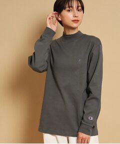 【ユニセックス】Champion(チャンピオン)モックネックロングスリーブTシャツ