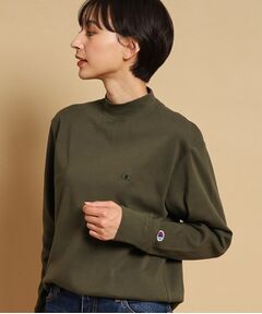 【ユニセックス】Champion(チャンピオン)モックネックロングスリーブTシャツ