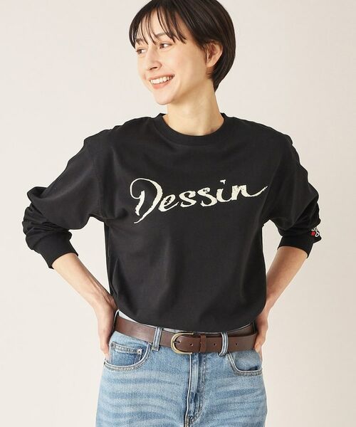 Dessin / デッサン カットソー | 【洗える】デッサンロゴ ロングスリーブTシャツ | 詳細1