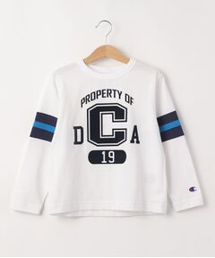 Champion（チャンピオン）フロッキープリントロングスリーブTシャツ