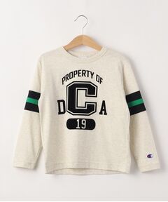 Champion（チャンピオン）フロッキープリントロングスリーブTシャツ